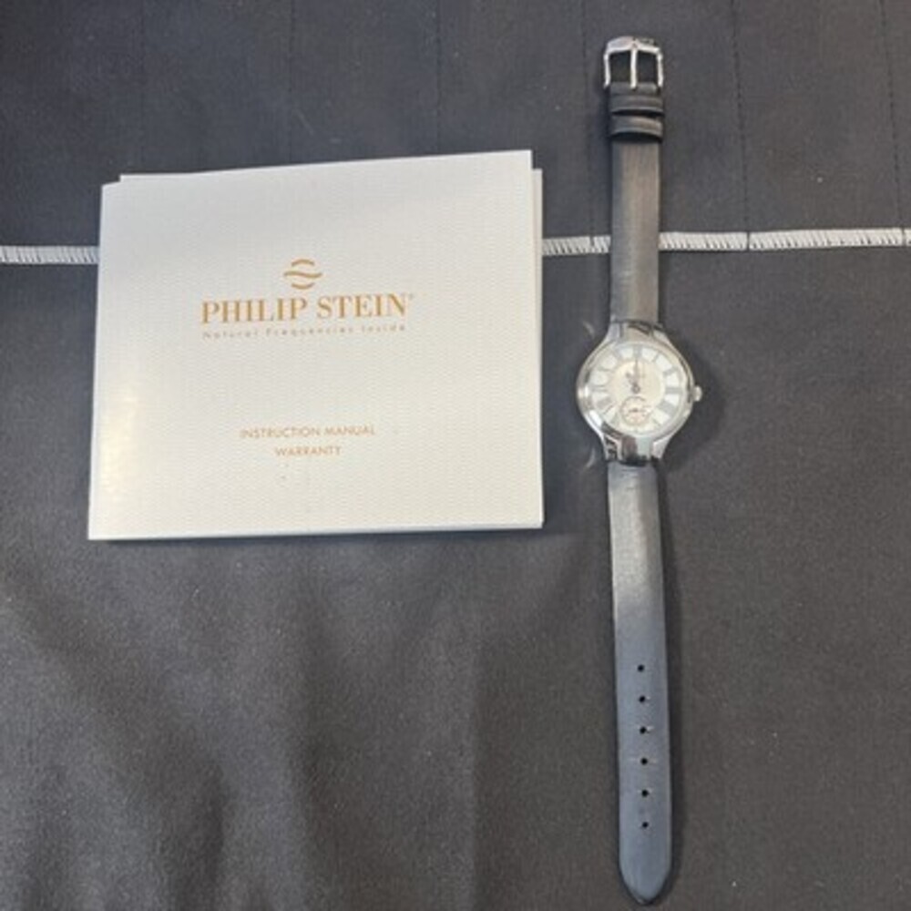 Philip Stein Classic Round Mini 28mm Steel Mop Dial Quartz Ladies Watch 44d-Cmop